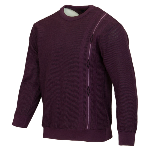 Cabano Deer Park Round Neck Jumper 3244 H K Purple