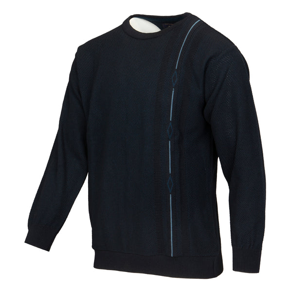 Cabano Deer Park Round Neck Jumper 3244 N R Navy