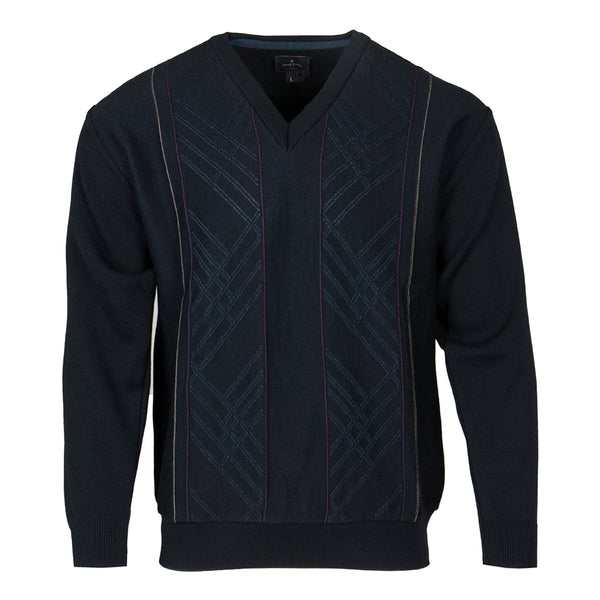 cabano Deer Park V-Neck Jumper 3239 R Navy