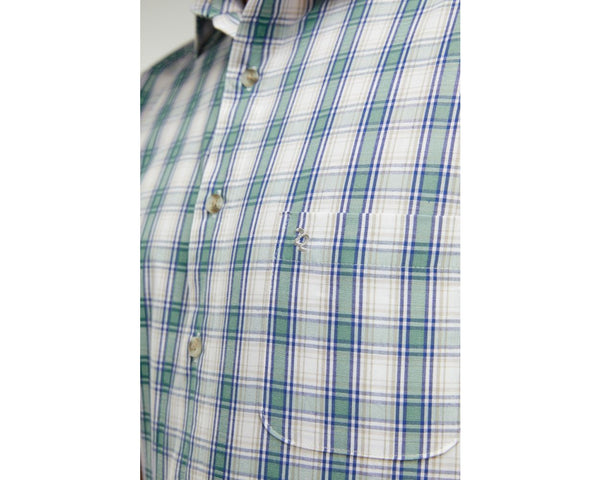 Cabano Double Two Check Shirt 1028 R Light Green