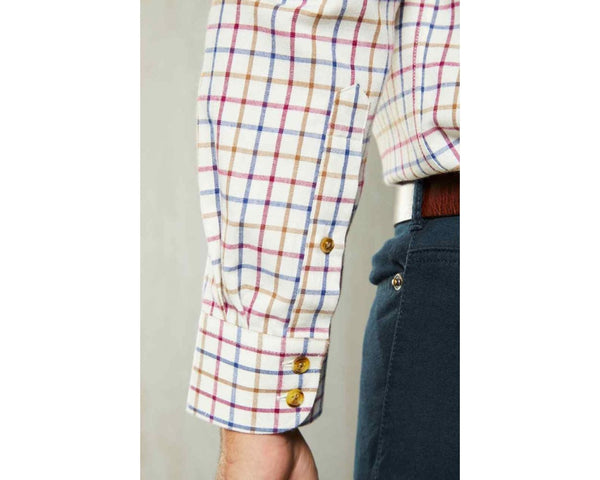 Cabano Double Two Check Shirt 4060 R Purple