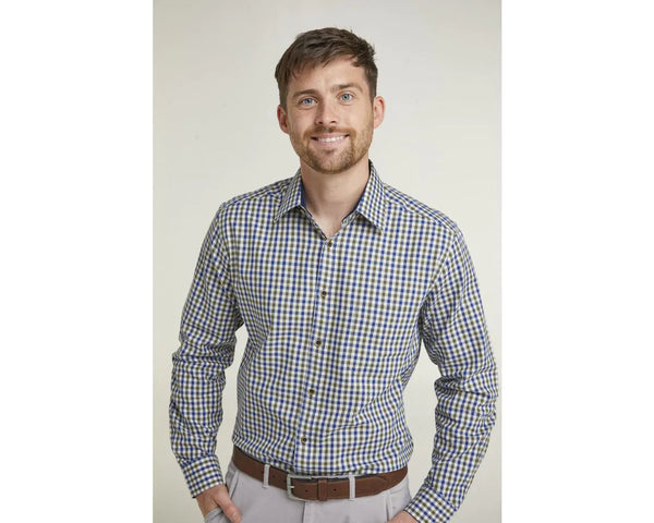 cabano Double Two Check Shirt 4204 K Green