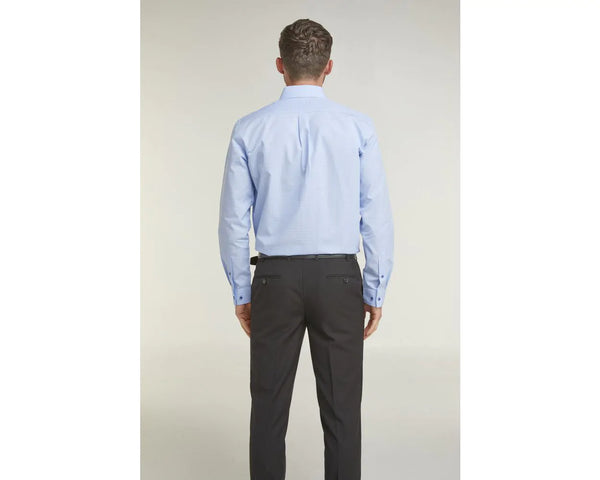 Cabano Double Two Dobby Weave Shirt 4215 R Blue