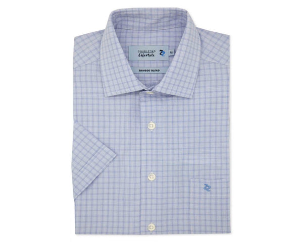 Cabano Double Two Short Sleeve Shirt 1035 K Blue