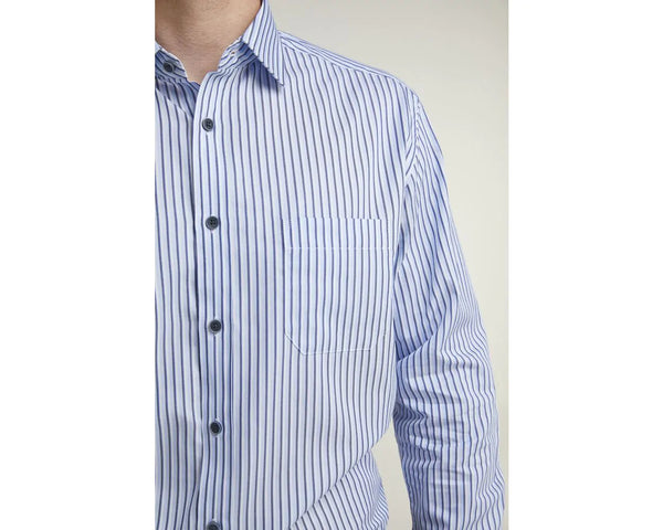 Cabano Double Two Striped Shirt 4214 R Blue