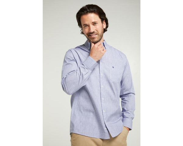 Cabano Double Two Striped Shirt 5126 K Navy