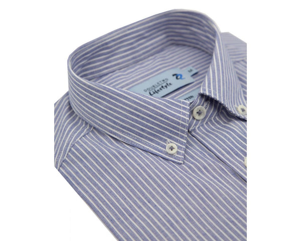 Cabano Double Two Striped Shirt 5126 K Navy