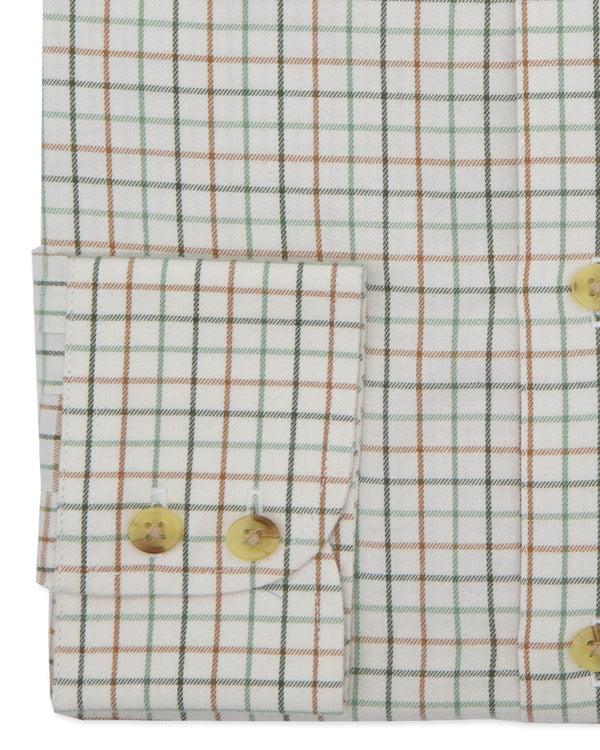 Cabano Double Two Tattersall Shirt 4030 K Green