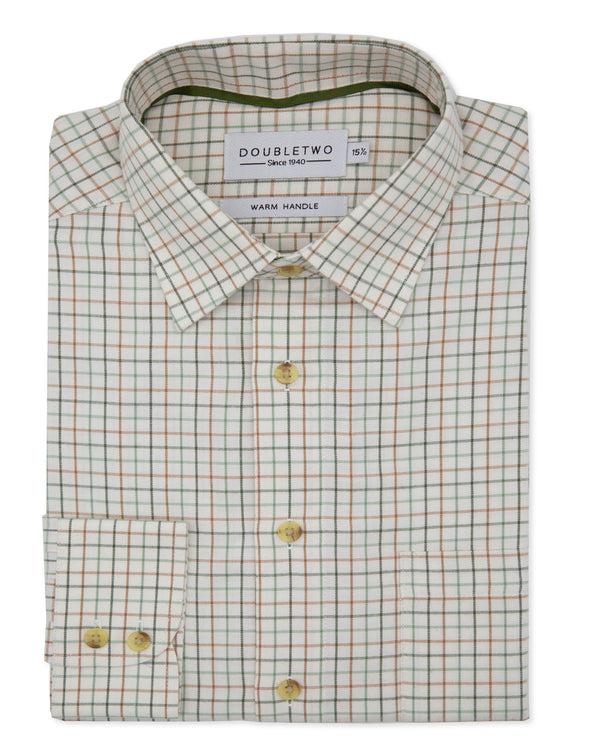cabano Double Two Tattersall Shirt 4030 K Green