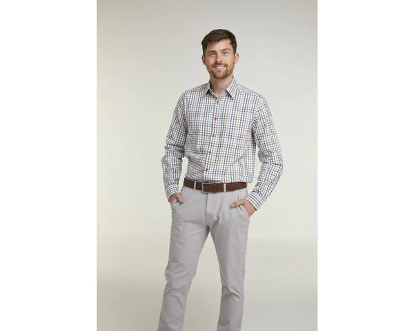 Cabano Double Two Tattersall Shirt 4202 K Green