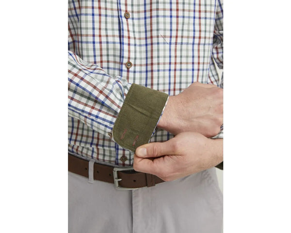 Cabano Double Two Tattersall Shirt 4202 K Green