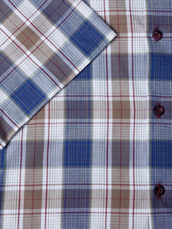 Cabano Drifter Check Shirt 4824 Db K Dark Blue