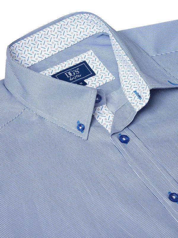 Cabano Drifter Hairline Striped Shirt 25 R Navy