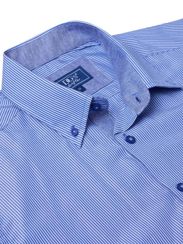 Cabano Drifter Striped Shirt 4651 B K Blue
