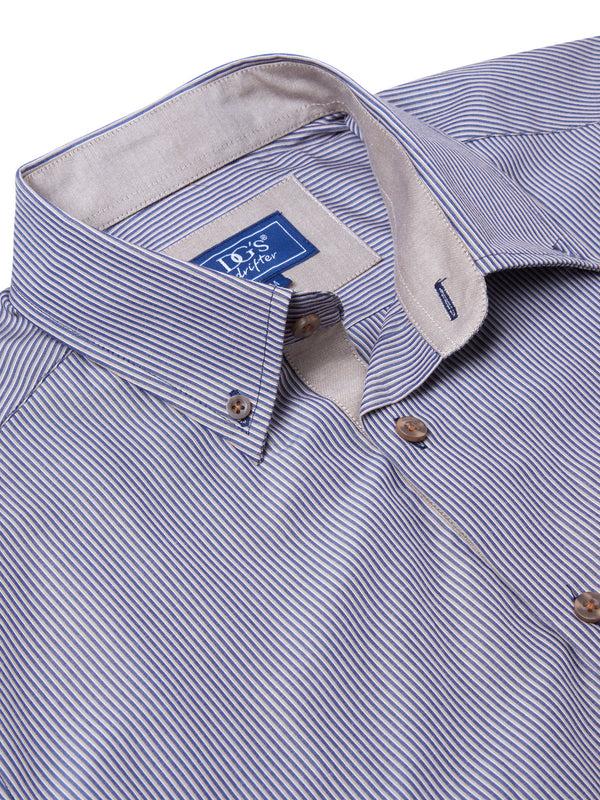 Cabano Drifter Striped Shirt 4651 M R Brown