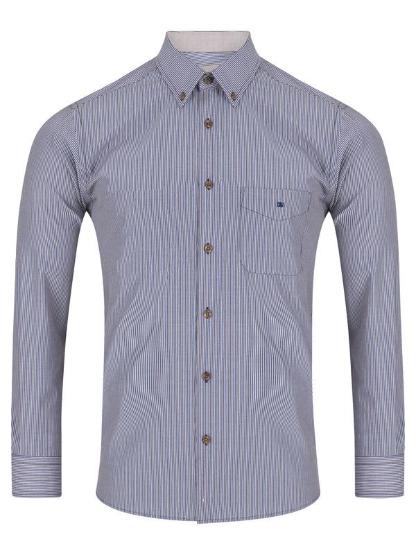 cabano Drifter Striped Shirt 4651 M R Brown