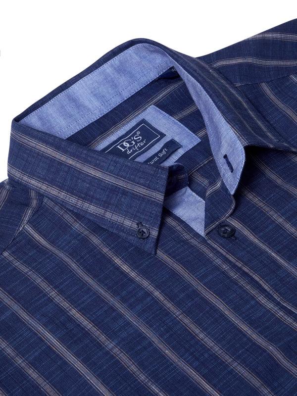 Cabano Drifter Striped Shirt 4786 Db K Dark Blue