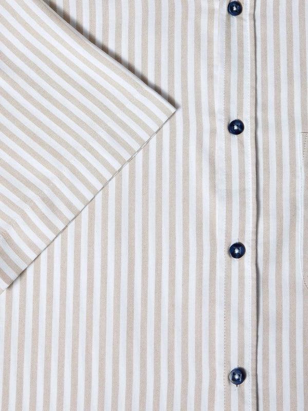 Cabano Drifter Striped Shirt 4802 Bg K Beige
