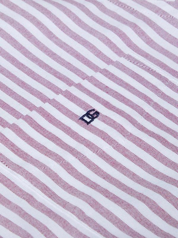 Cabano Drifter Striped Shirt 4802 P K Purple