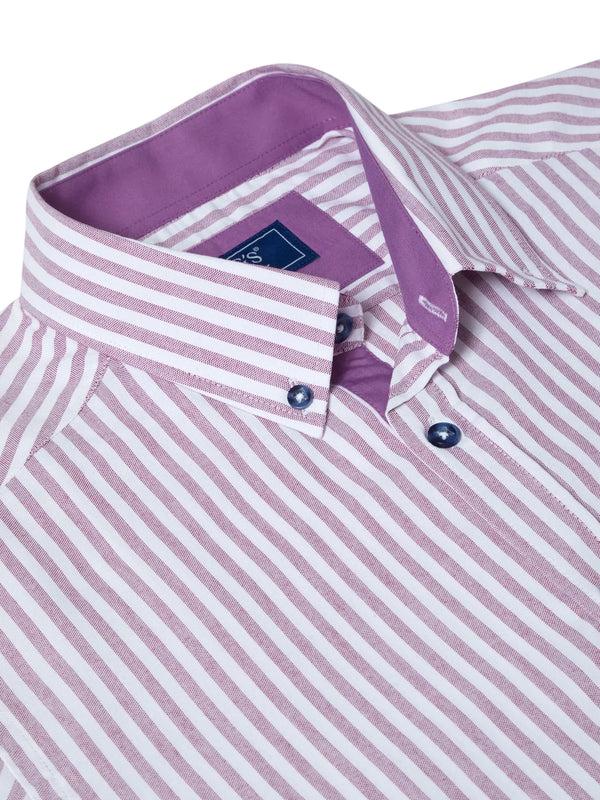 Cabano Drifter Striped Shirt 4802 P K Purple