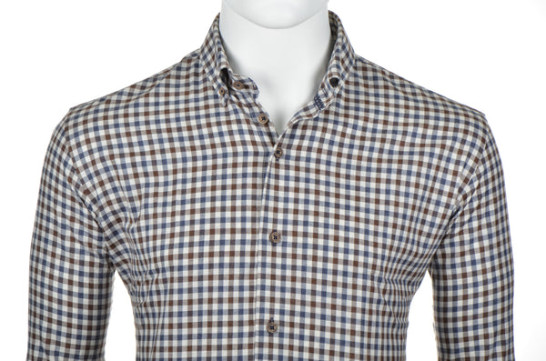 cabano Eden Valley Check Shirt 514599 K Brown