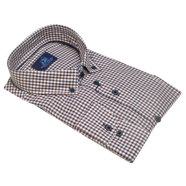 cabano Eden Valley Check Shirt 514842 W K Wine