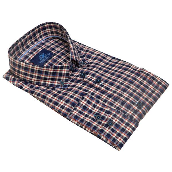 cabano Eden Valley Check Shirt 514844 N R Navy