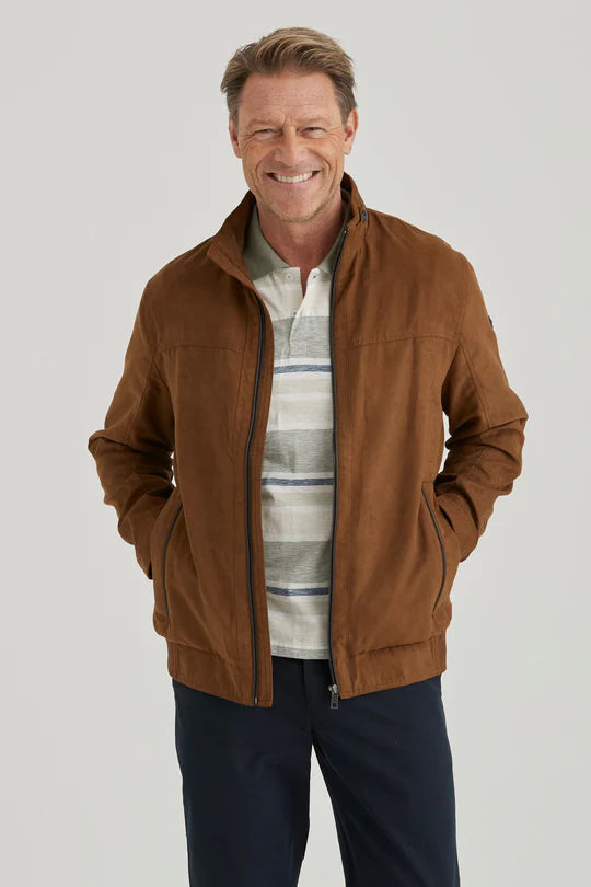 cabano Erla Blouson Jacket 135511 R Dark Beige