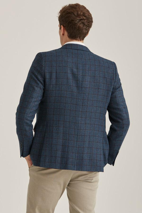 Cabano Erla Check Jacket 8056 K Blue