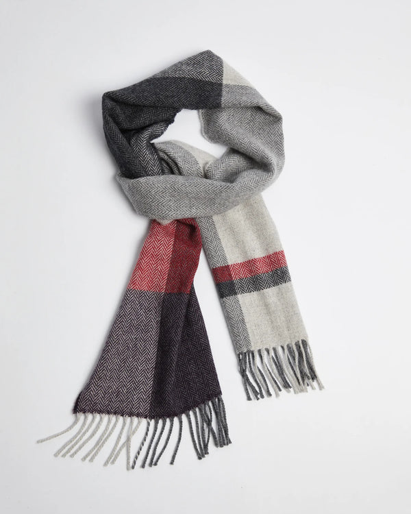 cabano Foxford Blockstripe Scarf 4365 R Purple