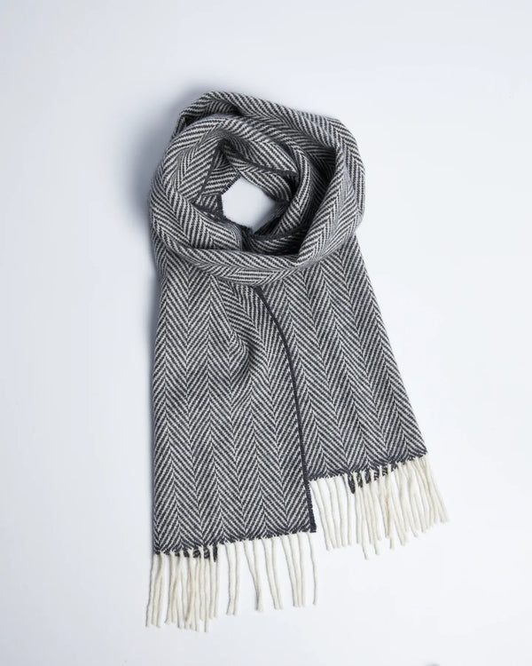 cabano Foxford Herringbone Scarf 4259 R Grey
