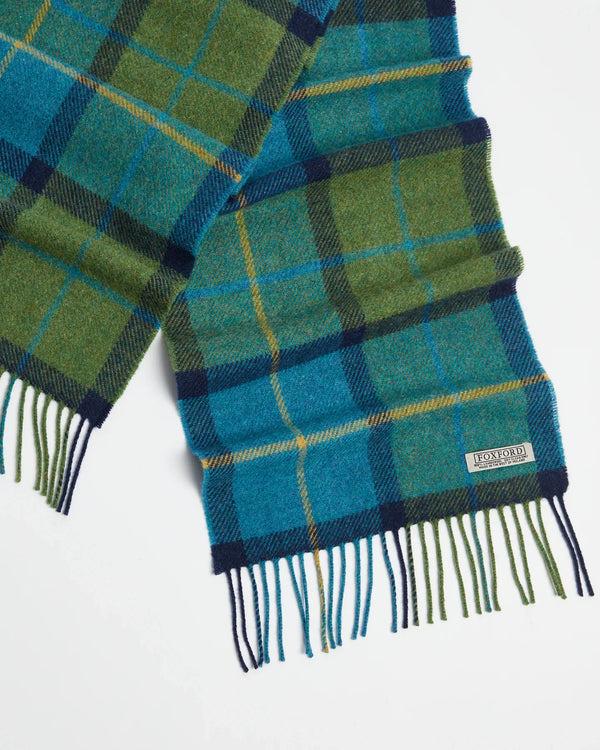 Cabano Foxford Leaf Scarf 3538 R Turquoise