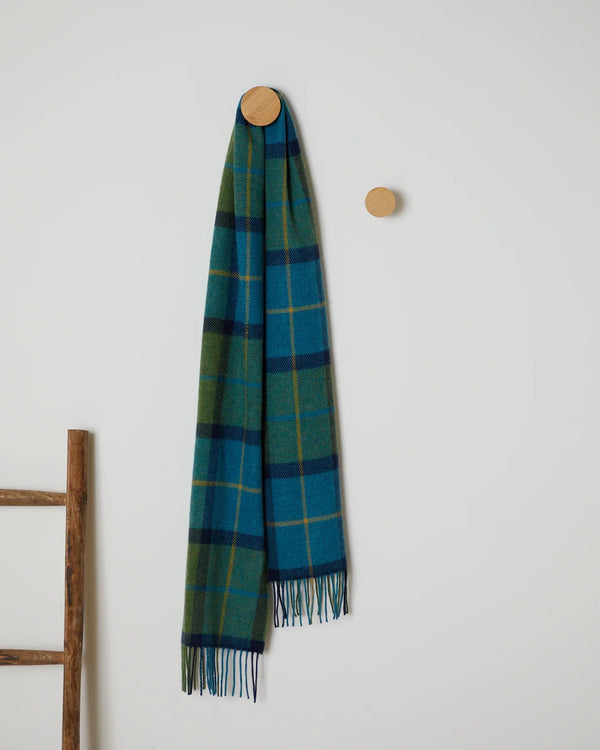 Cabano Foxford Leaf Scarf 3538 R Turquoise