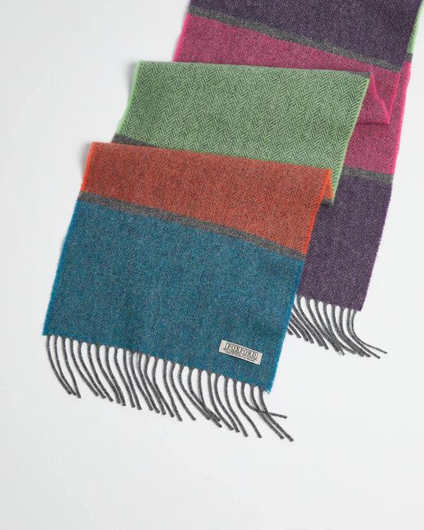 Cabano Foxford Stripe Scarf 3697 R Purple