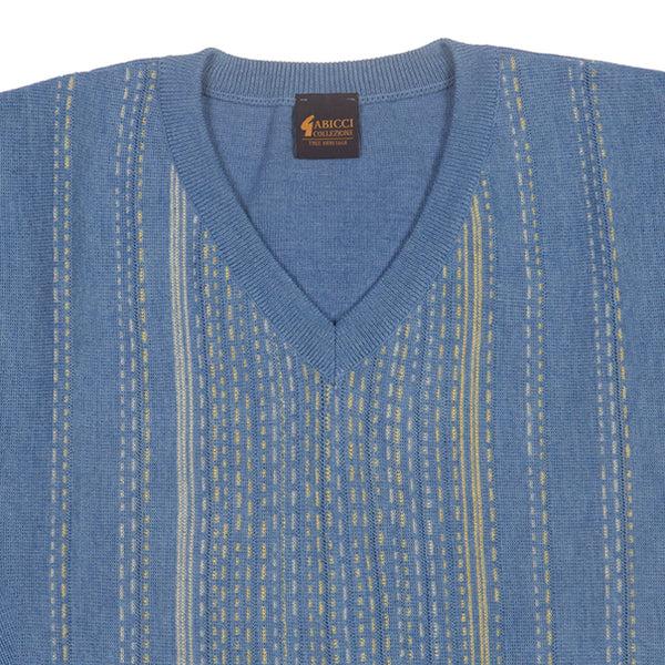 Cabano Gabicci V-Neck Jumper G54m04 B K Blue