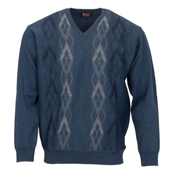 cabano Gabicci V-Neck Jumper M02 B K Blue