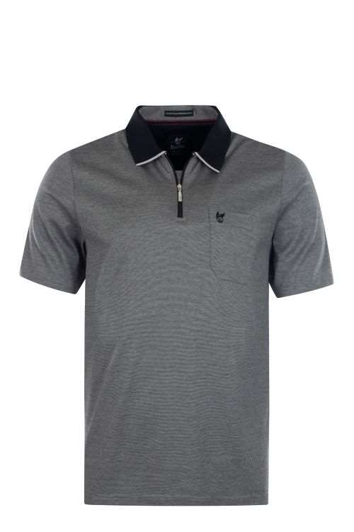 cabano Hajo 1/4 Zip Pique Polo 27393 K Black