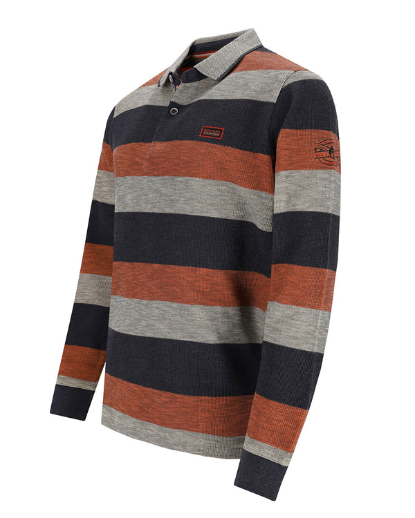 Cabano Hajo Polo Sweatshirt 27442 G R Dark Grey