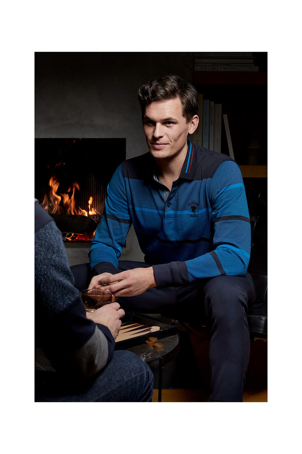 Cabano Hajo Polo Sweatshirt 27443 N R Navy