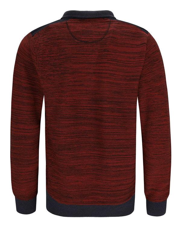 Cabano Hajo Polo Sweatshirt 27481 R K Dark Red