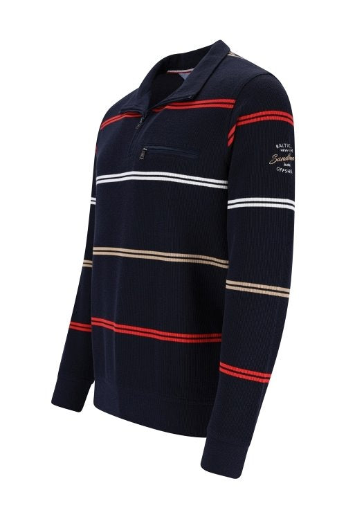 Cabano Hajo Striped Ls Polo 7708 N K Navy