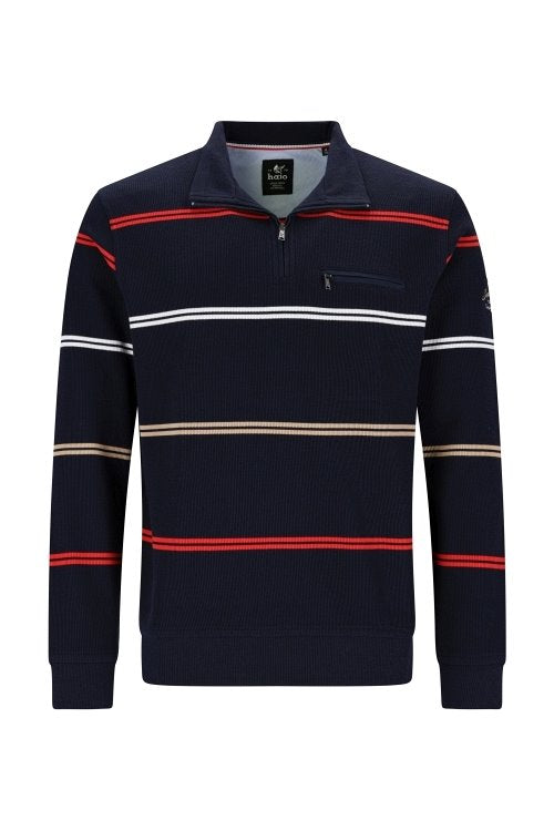 cabano Hajo Striped Ls Polo 7708 N K Navy