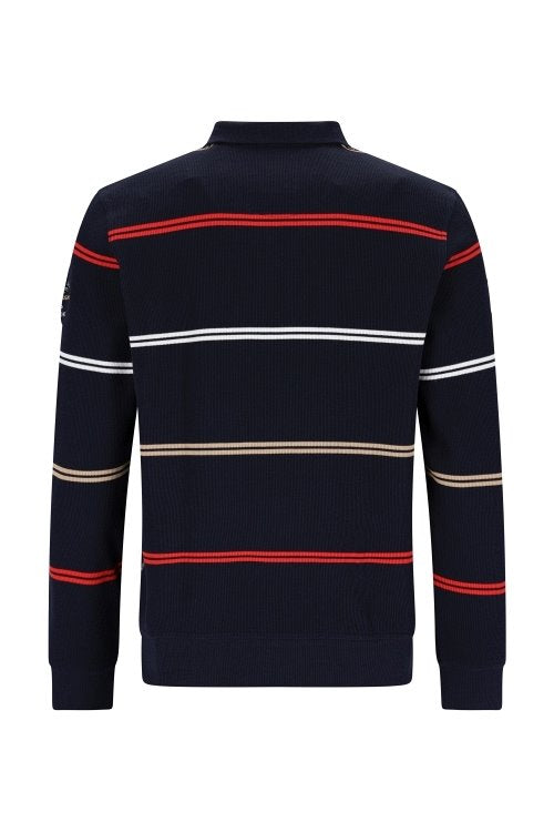 Cabano Hajo Striped Ls Polo 7708 N K Navy