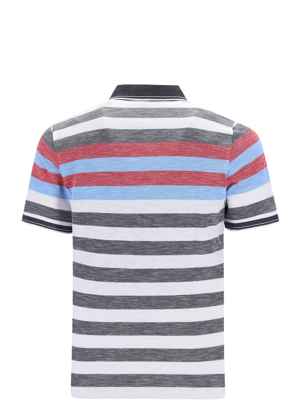 Cabano Hajo Striped Pique Polo 27321 K Navy