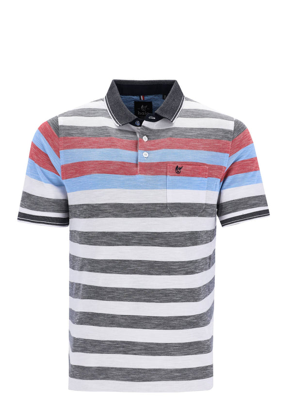 cabano Hajo Striped Pique Polo 27321 K Navy