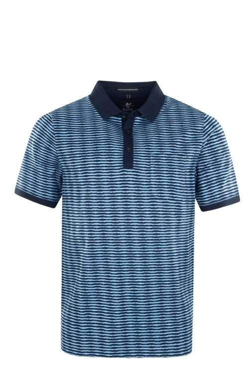 cabano Hajo Striped Pique Polo 27398 R Navy