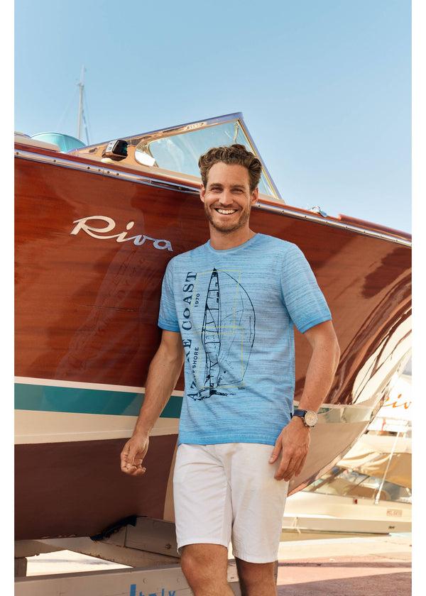 Cabano Hajo Yacht Design T-Shirt 27406 K Blue