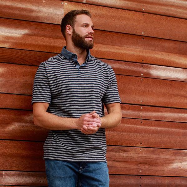 Cabano Kam Dobby Polo 5502 N K Navy