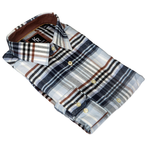 cabano Kings Road Brushed Cotton Shirt 702 R White