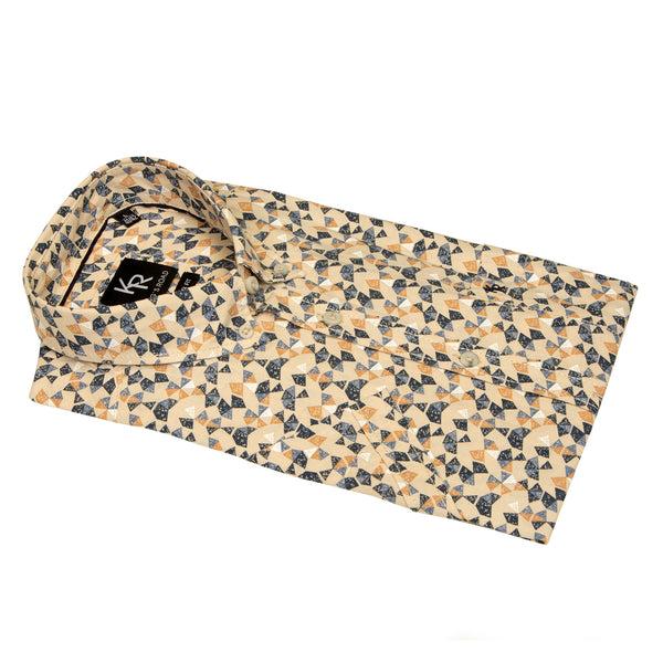 cabano Kings Road Short Sleeve Shirt 69022 R Beige